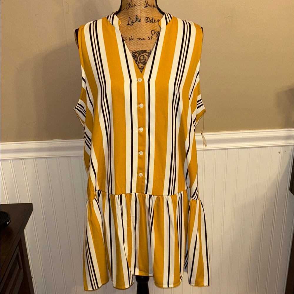 Nine West Ruffle Hem Mini Dress